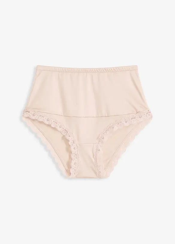 Culotte a vita alta lucida con effetto modellante medio, bonprix