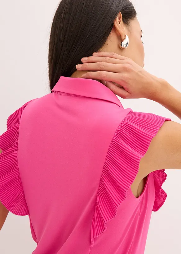 Maglia con volant, bonprix