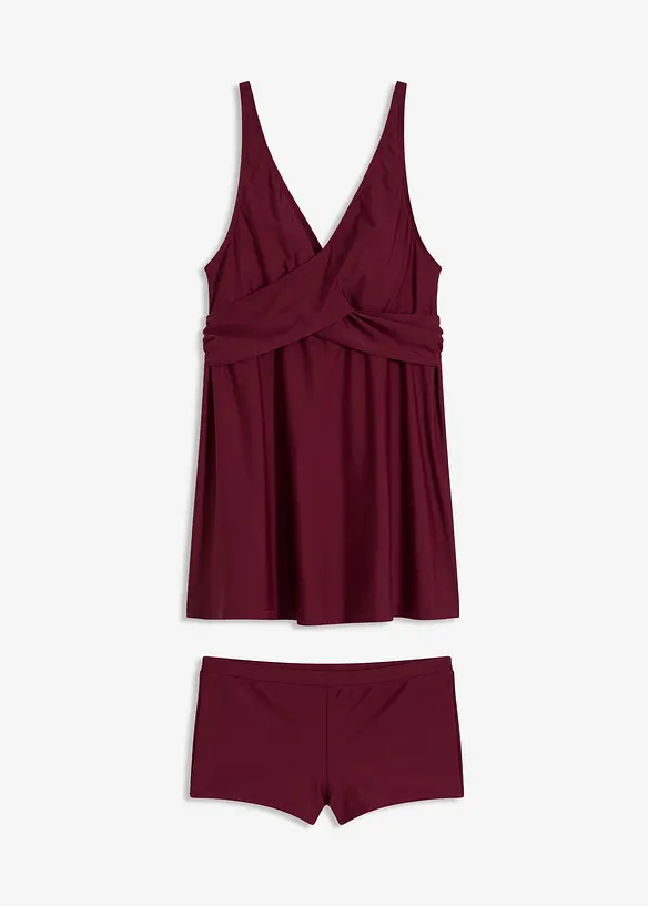 Tankini lungo con scollatura a V (set 2 pezzi), bonprix