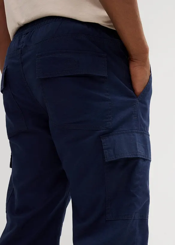 Bermuda cargo in misto lino, regular fit, bonprix