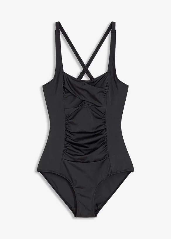 Costume intero in materiale lucido con effetto modellante medio, bonprix