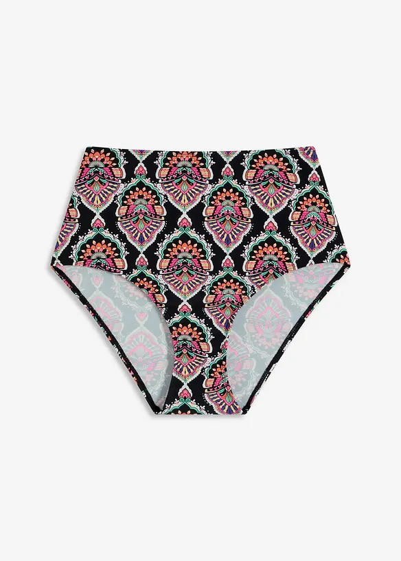 Slip per bikini a vita alta con sgambatura classica, bonprix