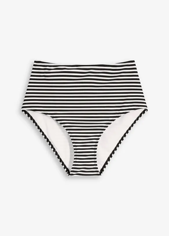 Slip per bikini a vita alta con sgambatura classica, bonprix