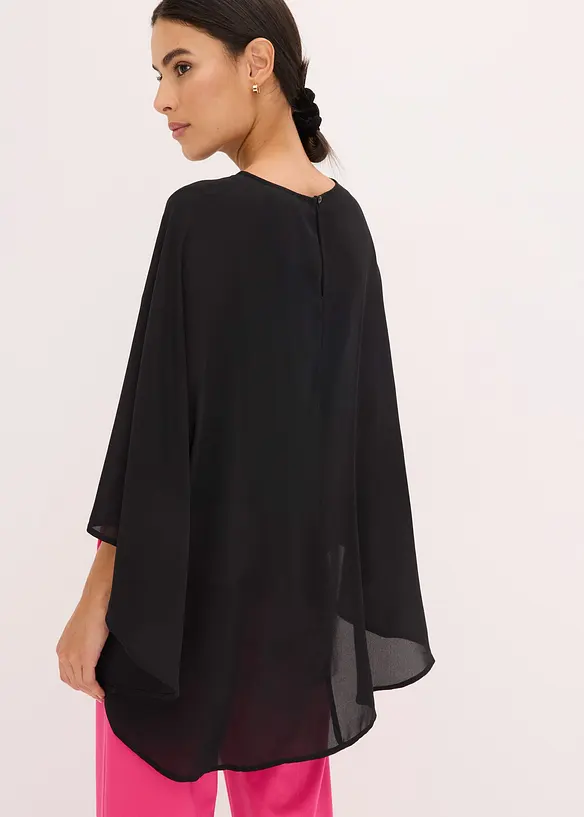 Blusa con mantella, bonprix