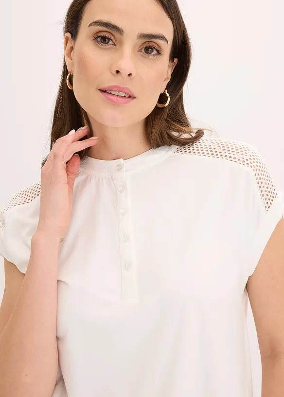 Maglia con pizzo, bonprix
