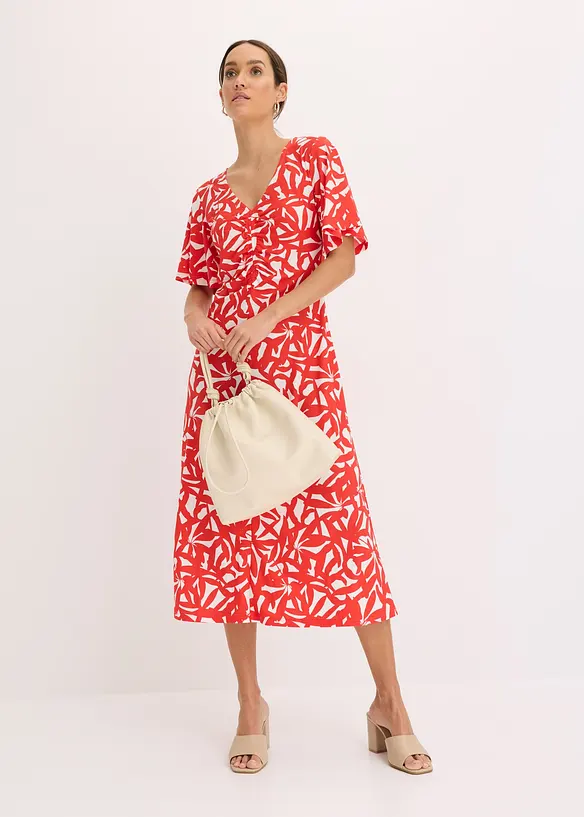 Abito di jersey con arricciatura, bonprix