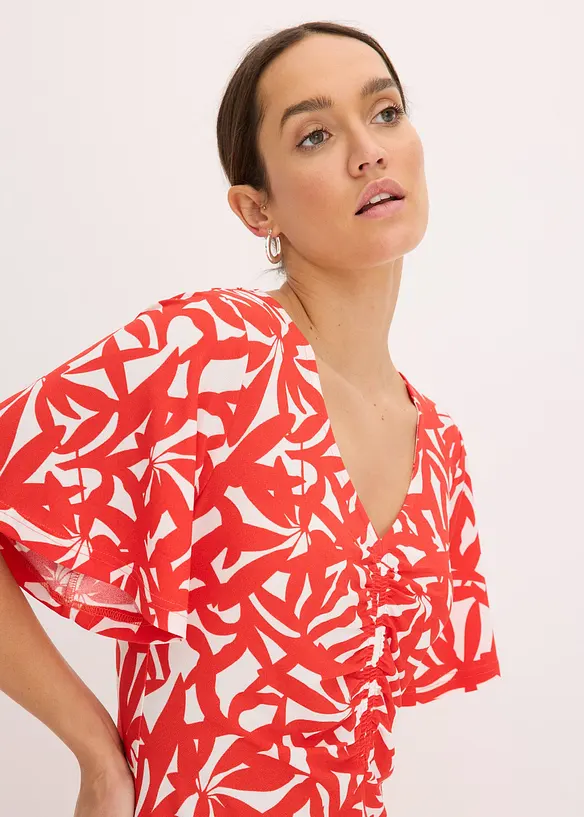 Abito di jersey con arricciatura, bonprix