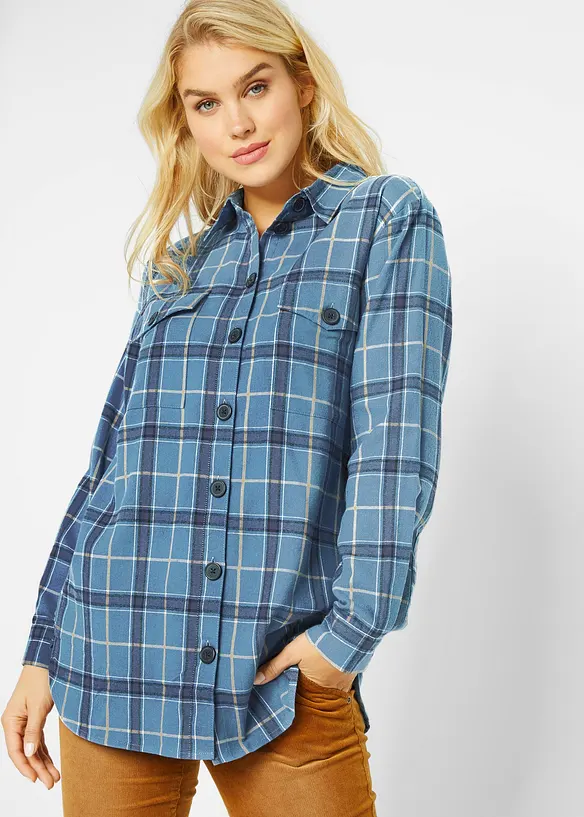 Camicia in flanella particolarmente calda, bonprix