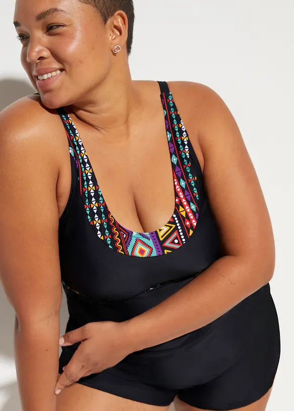 Tankini lungo con pantaloncini (set 2 pezzi), bonprix