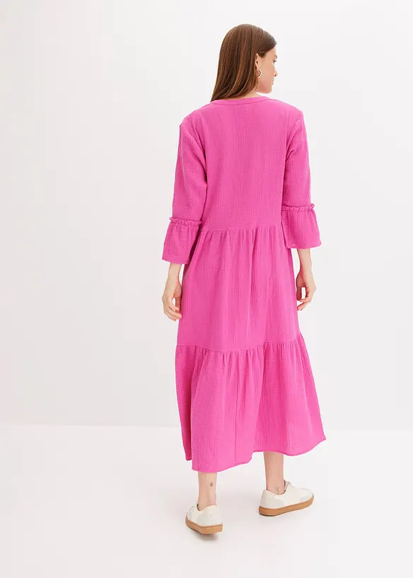 Maglia a maniche lunghe leggermente trasparente, bonprix