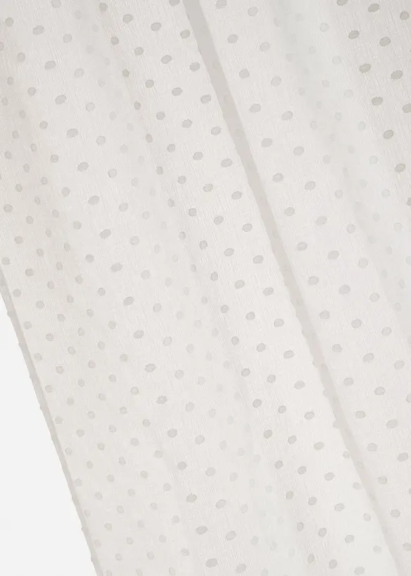 Tenda trasparente con jaquard a pois (pacco da 1), bonprix