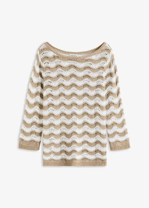 Maglione traforato, bonprix