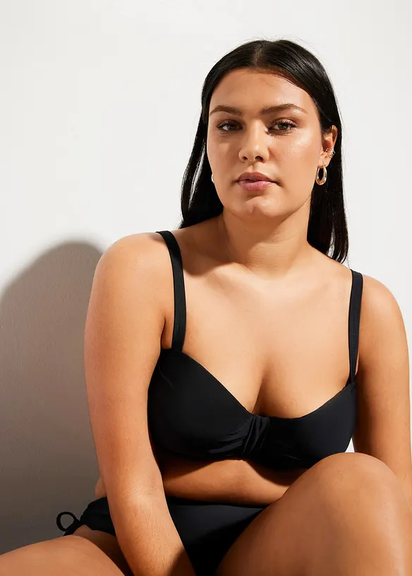 Bikini a balconcino con spalline aggiuntive da legare al collo (set 2 pezzi), bonprix