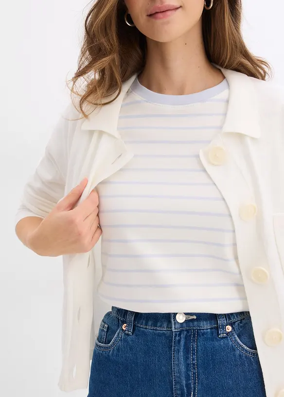 T-shirt in puro cotone biologico pesante, bonprix