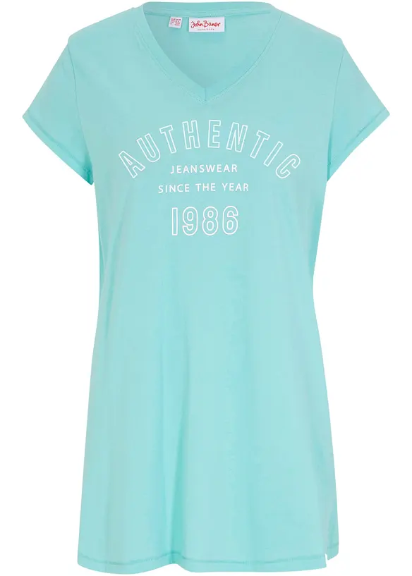 Maglia lunga in puro cotone biologico, bonprix