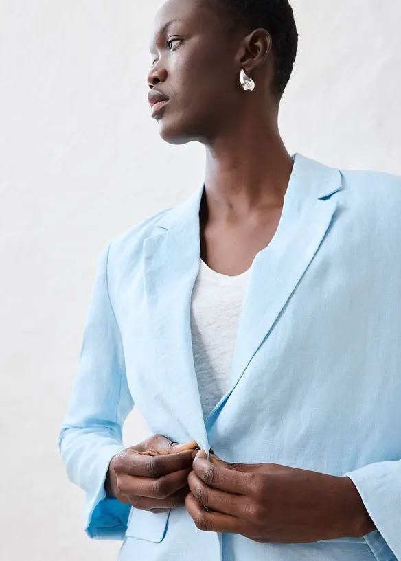 Blazer in puro lino, bonprix