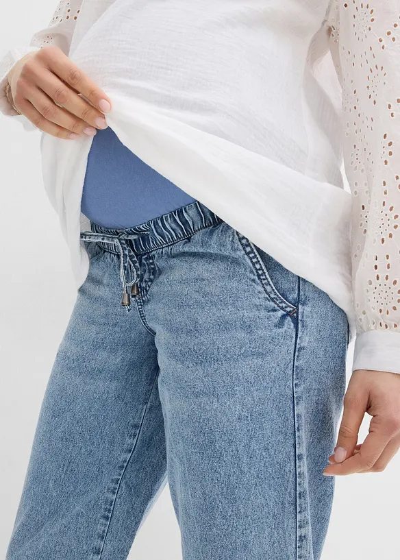 Jeans prémaman alla caviglia, boyfriend fit, bonprix