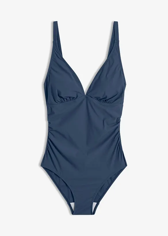 Costume intero modellante a compressione leggera con scollo a V, bonprix