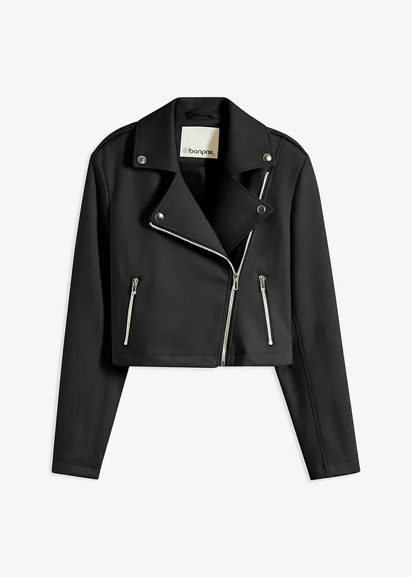 Giacca cropped in similpelle, bonprix