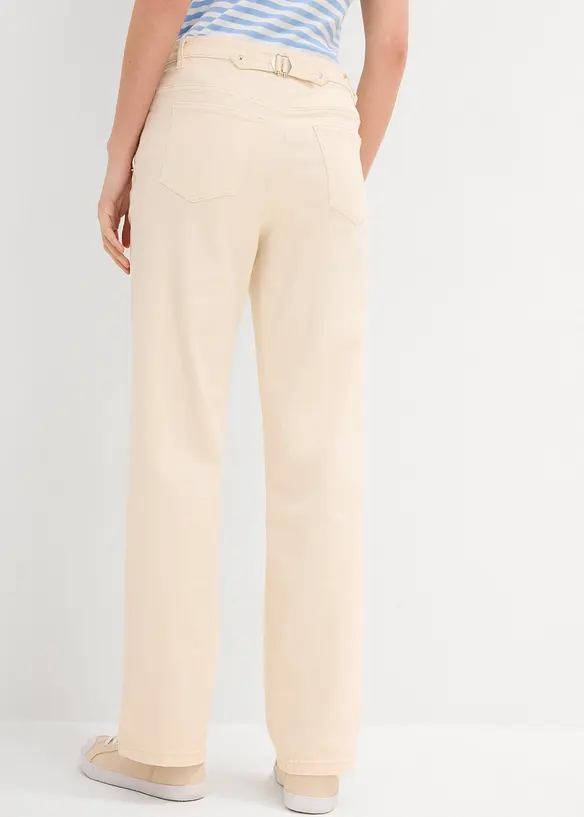 Jeans straight low stretch, vita alta, bonprix