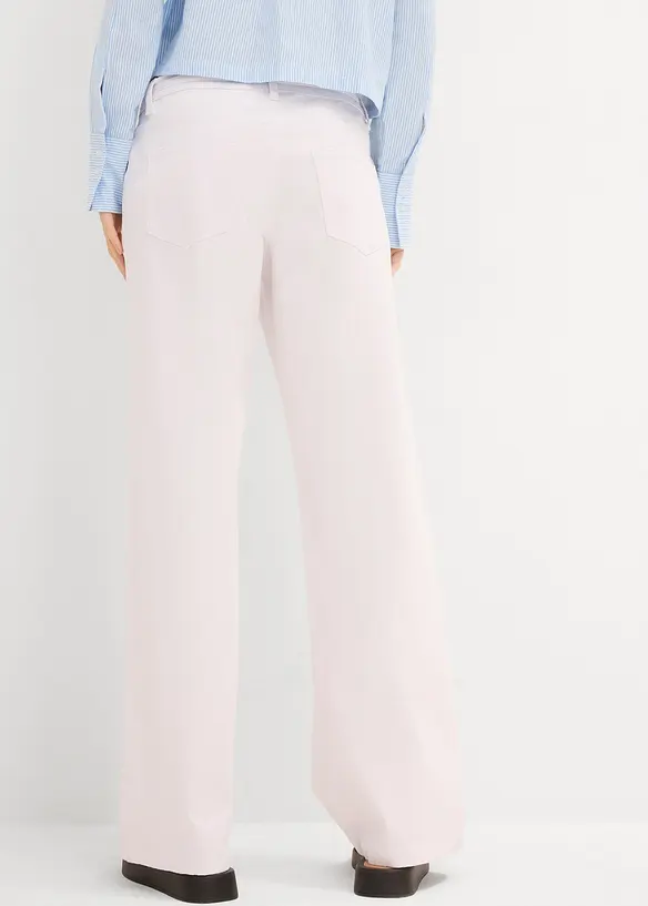 Jeans wide leg con cintura, vita media, bonprix