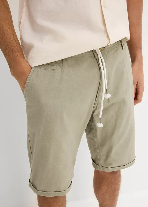 Bermuda in misto lino, regular fit, bonprix