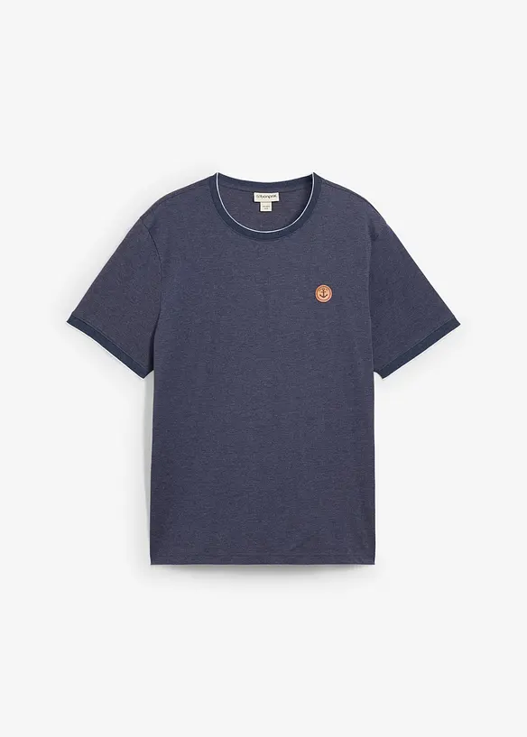T-shirt con effetto doppiato e dettagli, bonprix