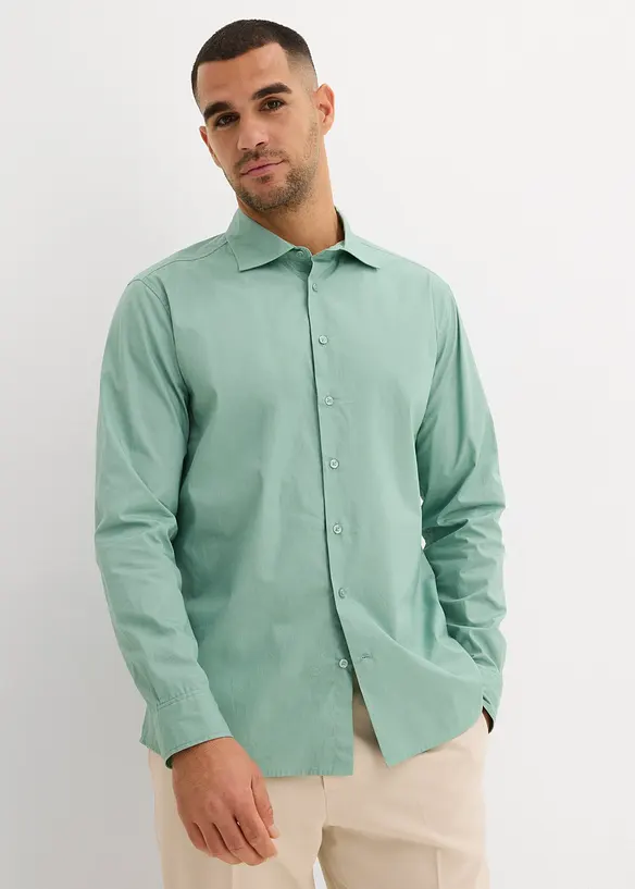 Camicia elegante in cotone biologico, regular fit, bonprix