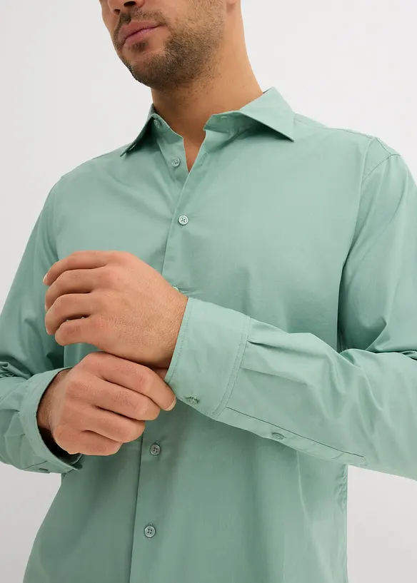 Camicia elegante in cotone biologico, regular fit, bonprix