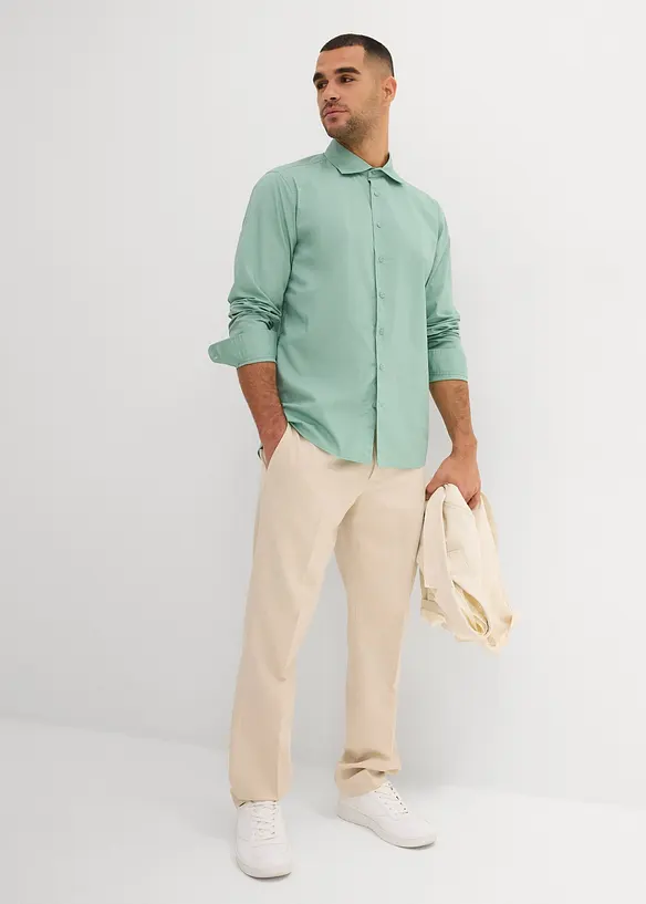 Camicia elegante in cotone biologico, regular fit, bonprix