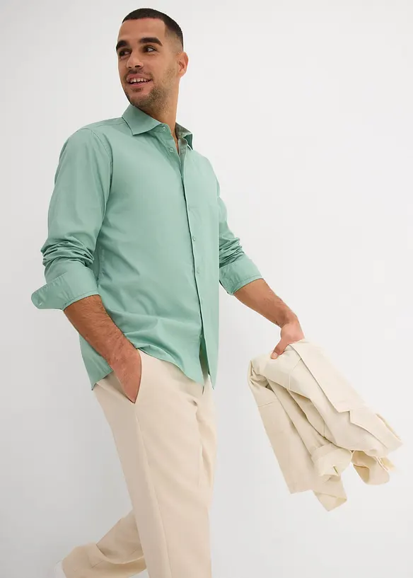 Camicia elegante in cotone biologico, regular fit, bonprix