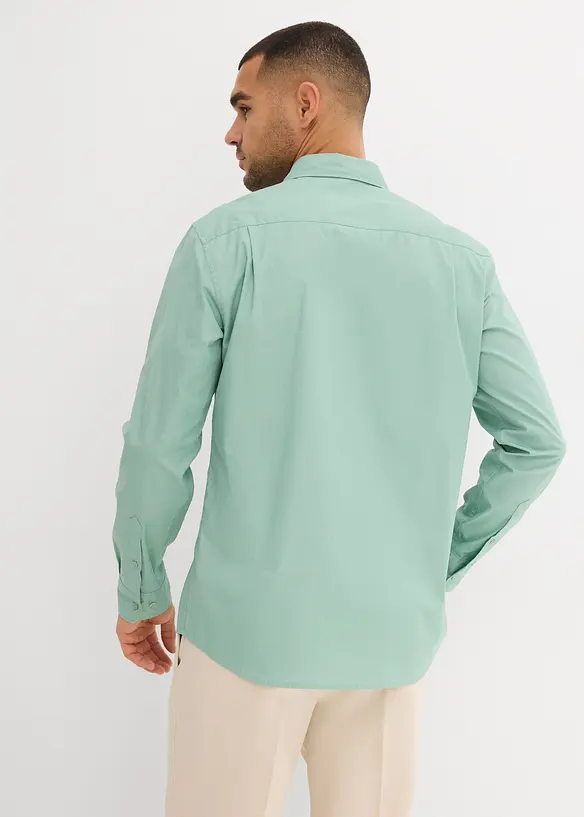Camicia elegante in cotone biologico, regular fit, bonprix