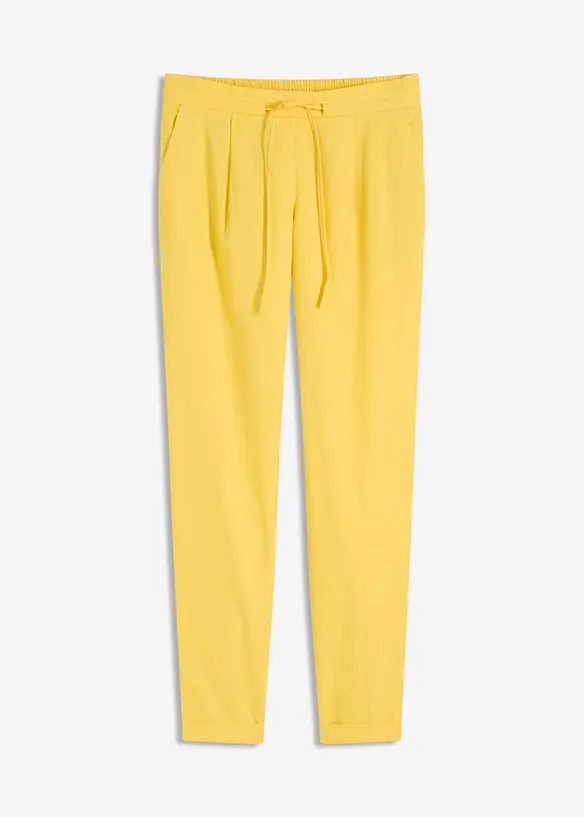 Pantaloni in misto lino, bonprix