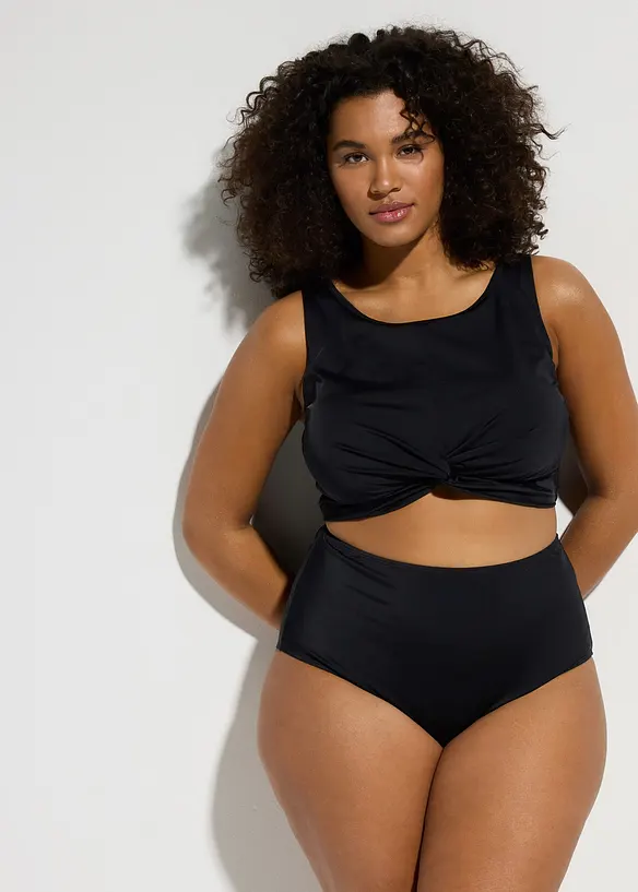 Bikini a bustier con dettaglio incrociato (set 2 pezzi), bonprix