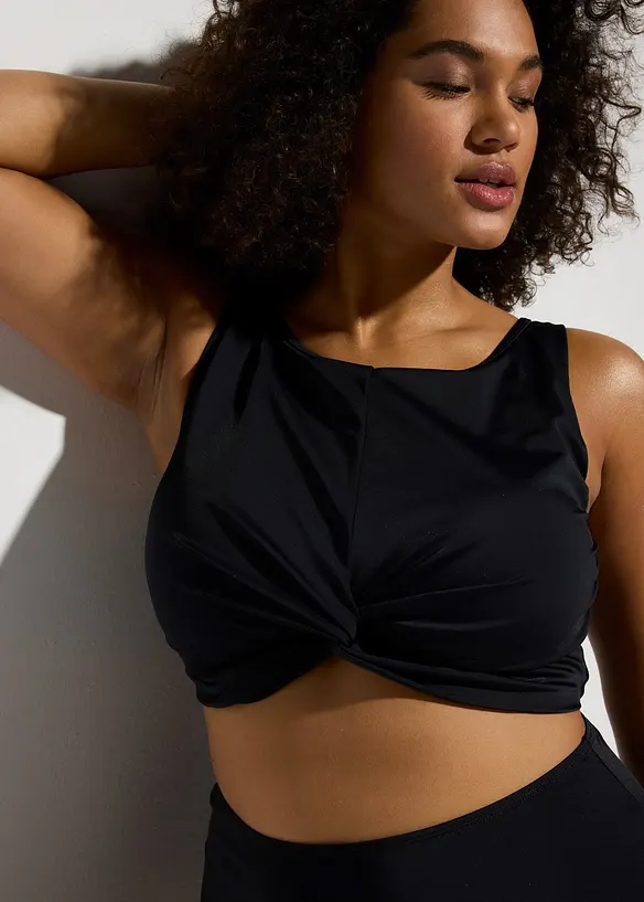 Bikini a bustier con dettaglio incrociato (set 2 pezzi), bonprix