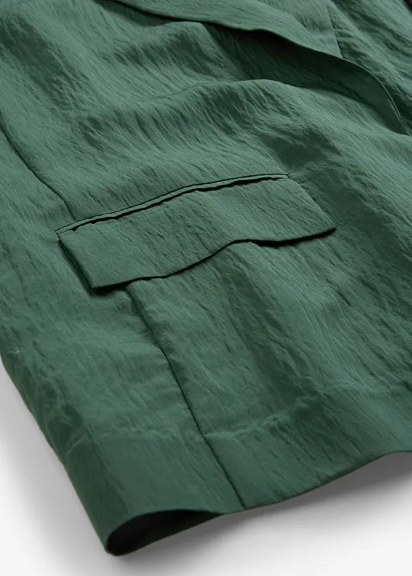 Blazer in misto viscosa crinkle strutturato, bonprix