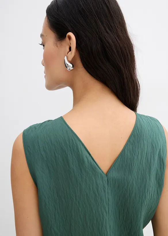 Top in misto viscosa crinkle, bonprix