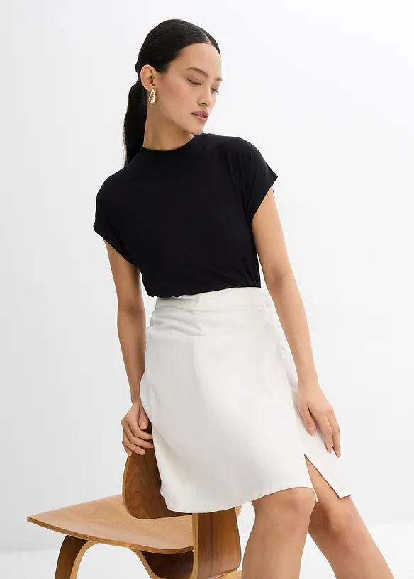 Minigonna in twill, bonprix