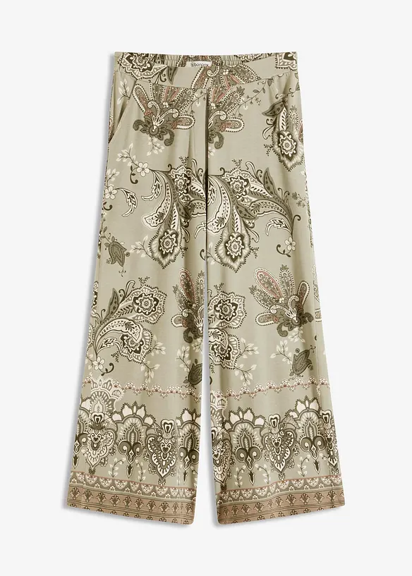 Pantaloni in jersey con fantasia paisley, bonprix