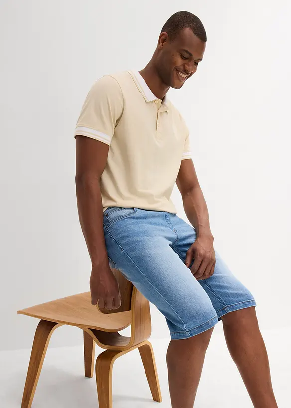 Bermuda leggeri in jeans felpato, regular fit, bonprix
