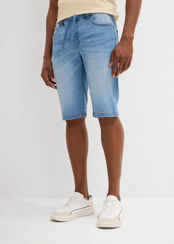 Bermuda leggeri in jeans felpato, regular fit, bonprix