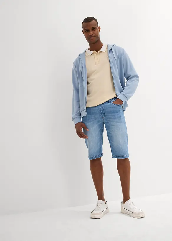 Bermuda leggeri in jeans felpato, regular fit, bonprix
