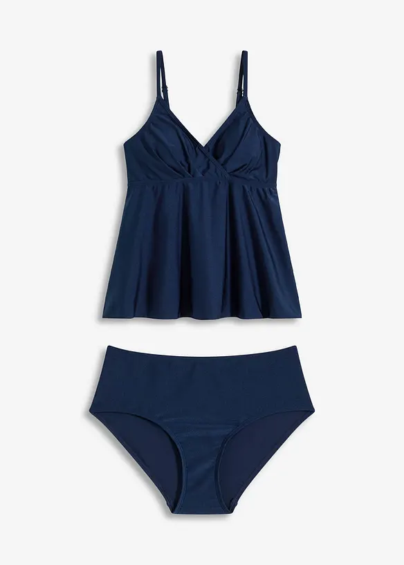 Tankini in materiale lucido (set 2 pezzi), bonprix