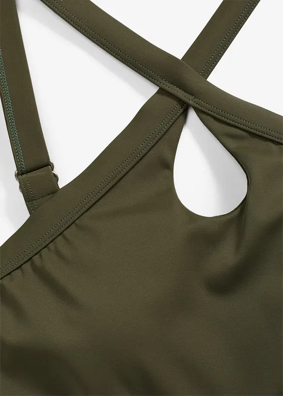 Tankini con spalline incrociate (set 2 pezzi), bonprix