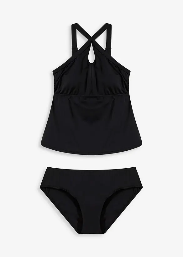 Tankini con spalline incrociate (set 2 pezzi), bonprix
