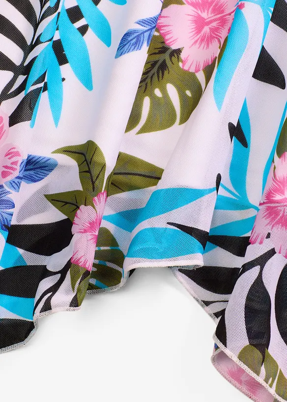 Tankini (set 2 pezzi) con tessuto a rete stampato, bonprix