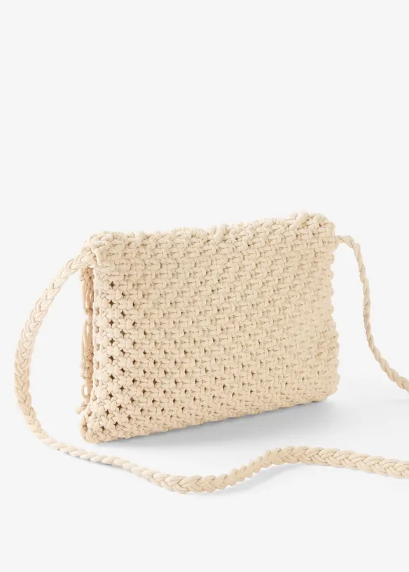 Borsa a tracolla in macramè, bonprix