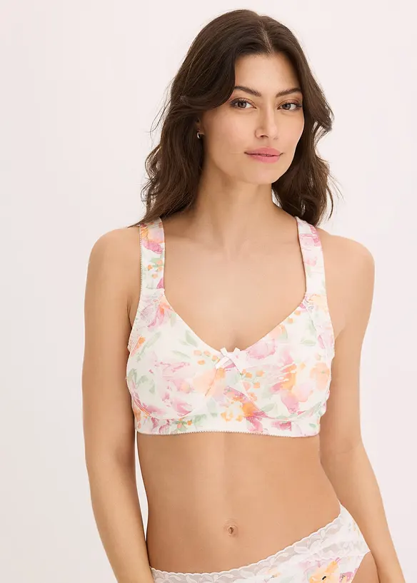 Reggiseno minimizer senza ferretto con cotone (pacco da 2), bonprix