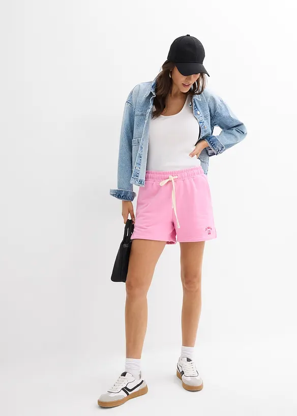 Shorts in felpa di puro cotone biologico, bonprix