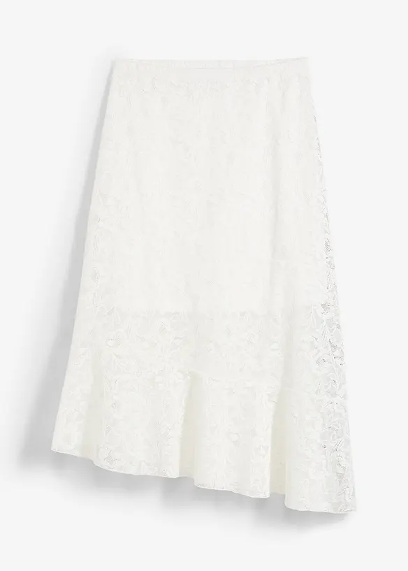 Gonna midi con pizzo, bonprix